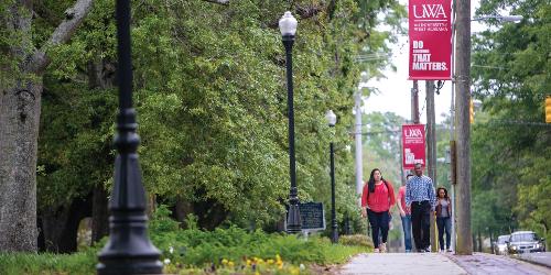 UWA Students Walking On Campus